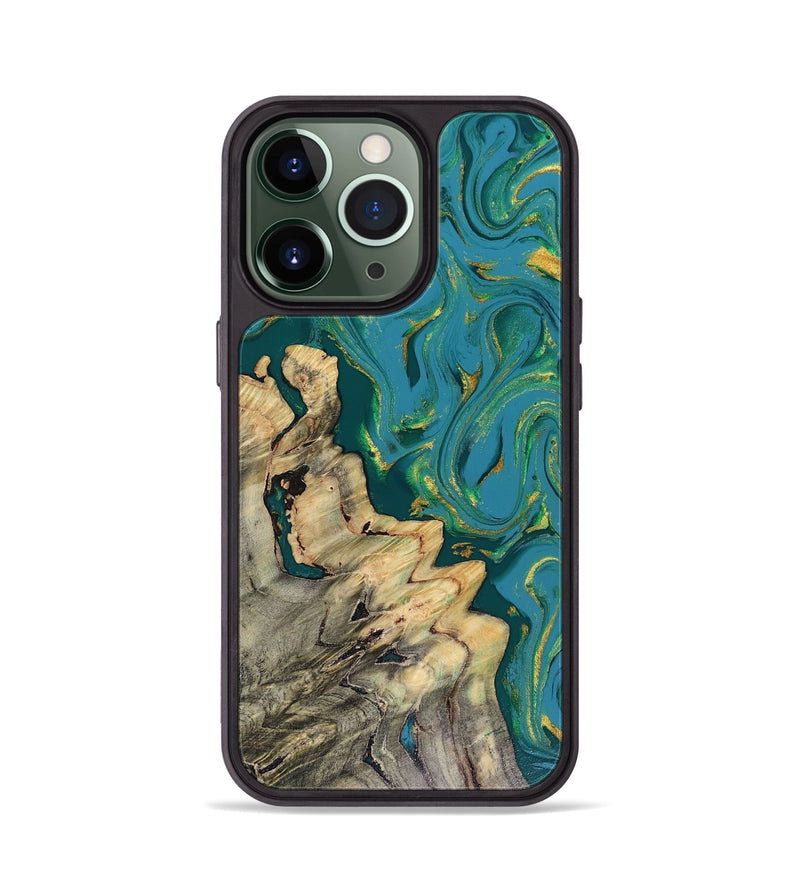 iPhone 13 Pro Wood Phone Case - Lindsay (Green, 816478)