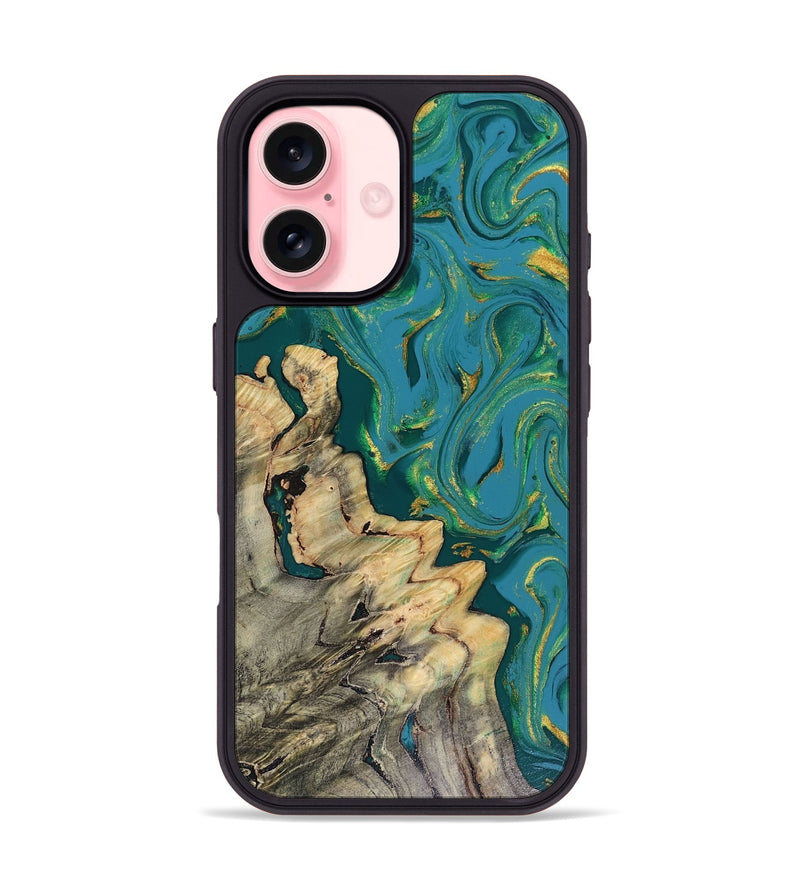 iPhone 16 Wood Phone Case - Lindsay (Green, 816478)