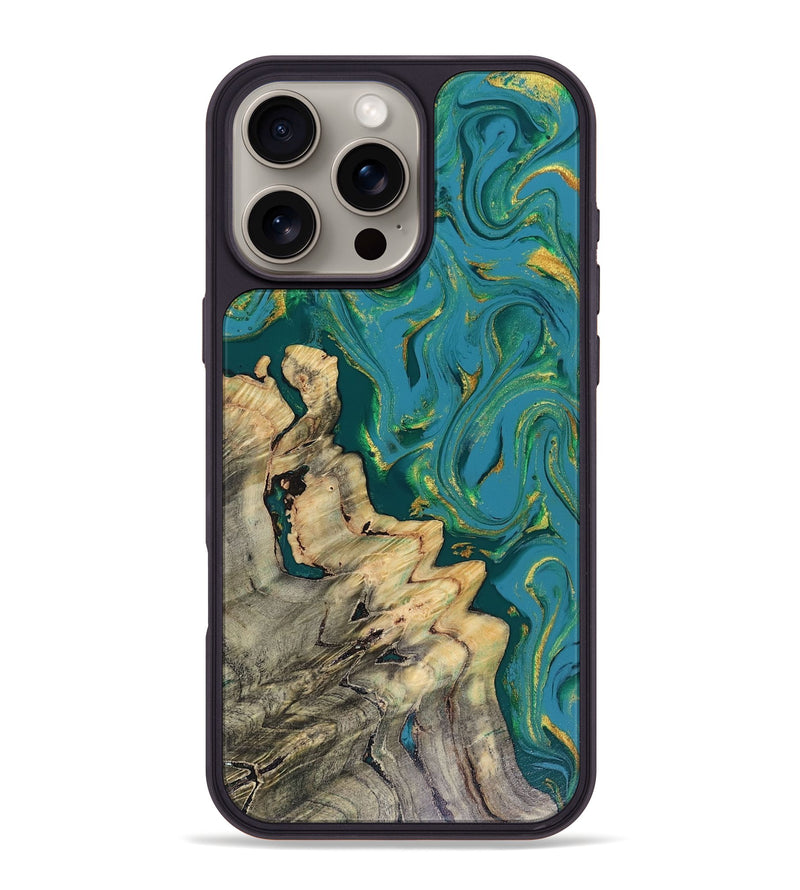 iPhone 16 Pro Max Wood Phone Case - Lindsay (Green, 816478)