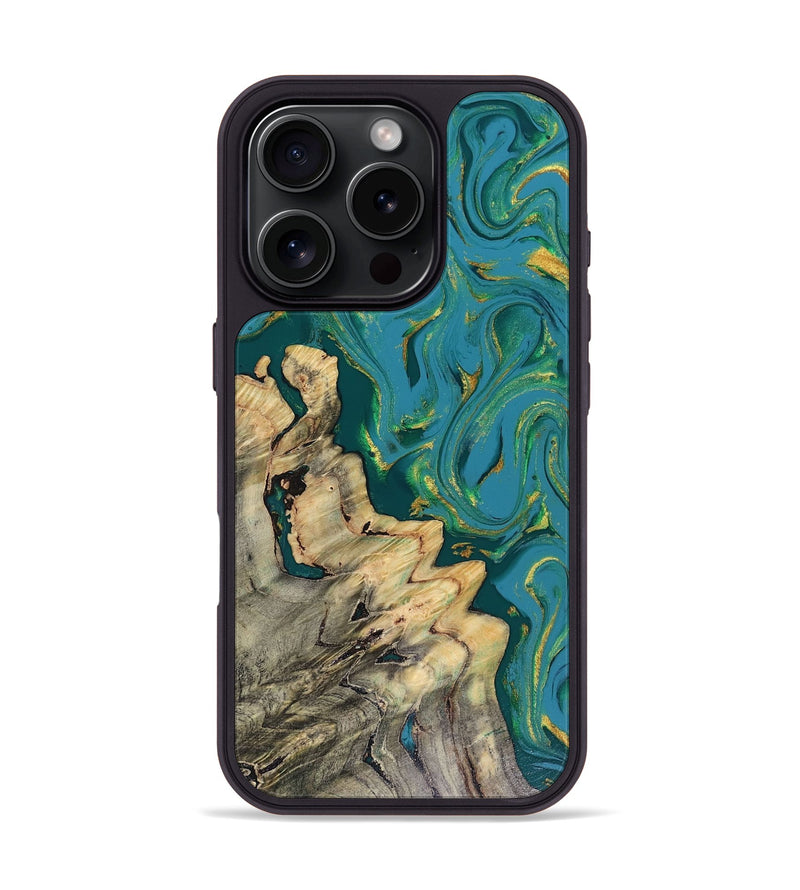 iPhone 16 Pro Wood Phone Case - Lindsay (Green, 816478)