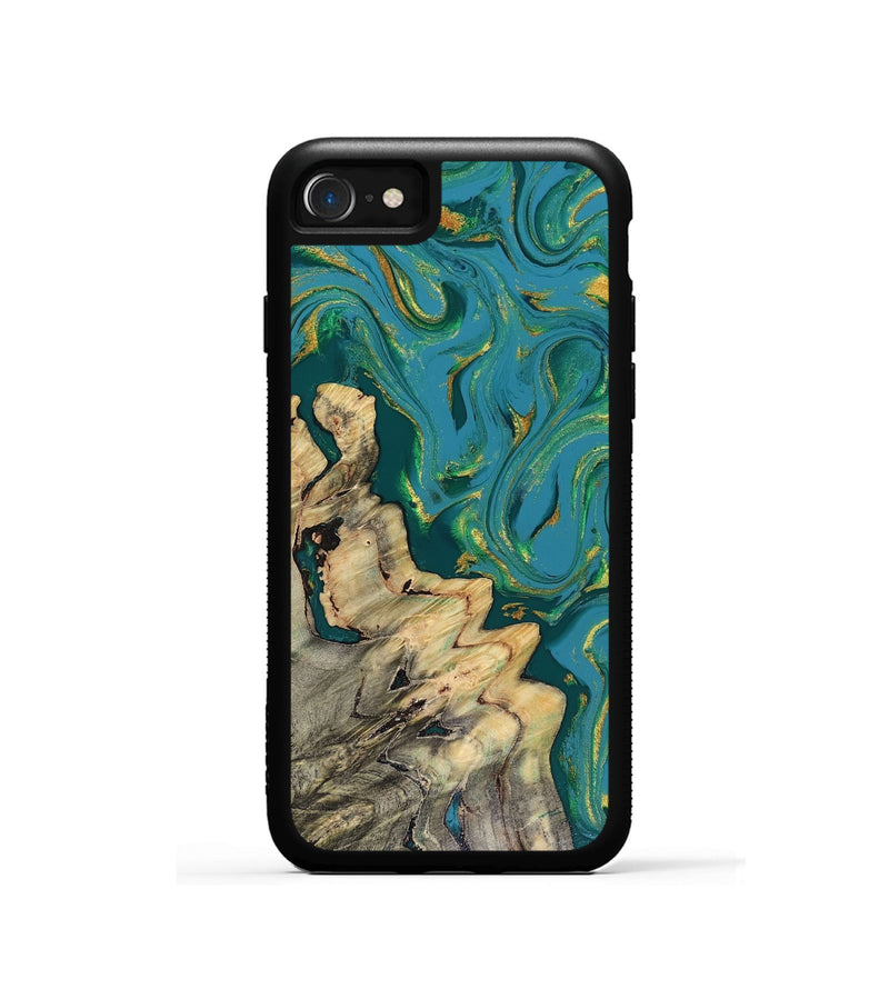 iPhone SE Wood Phone Case - Lindsay (Green, 816478)