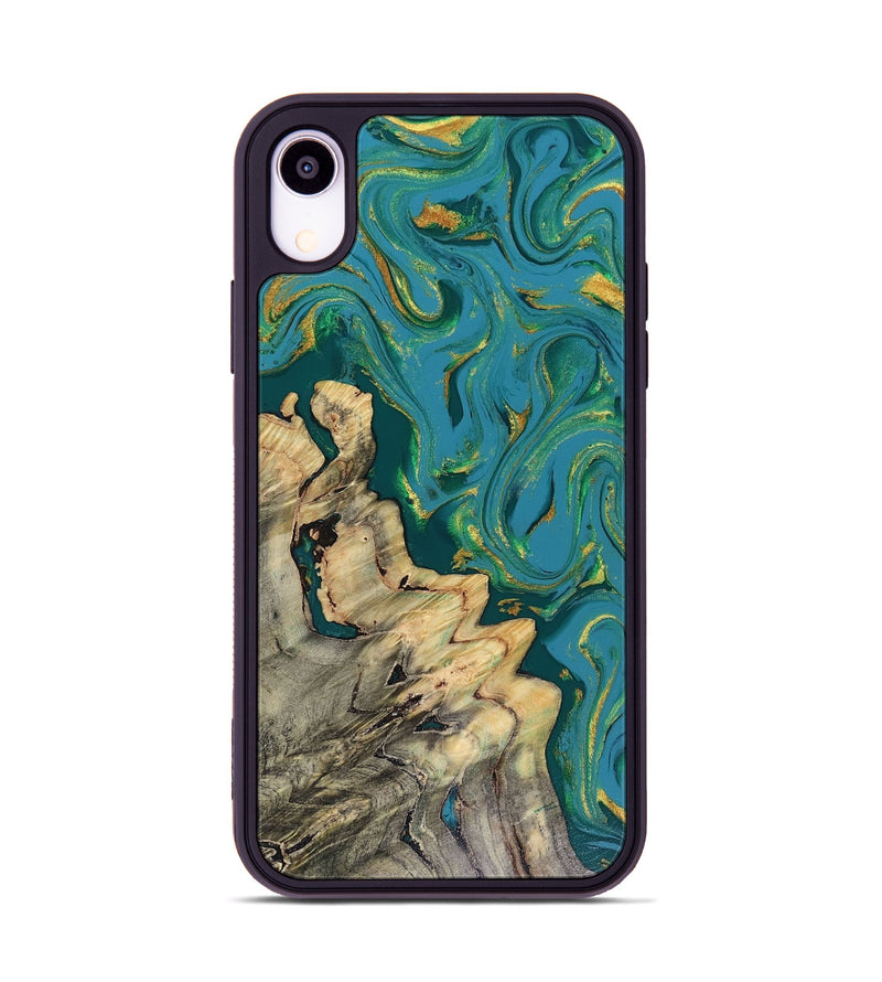 iPhone Xr Wood Phone Case - Lindsay (Green, 816478)