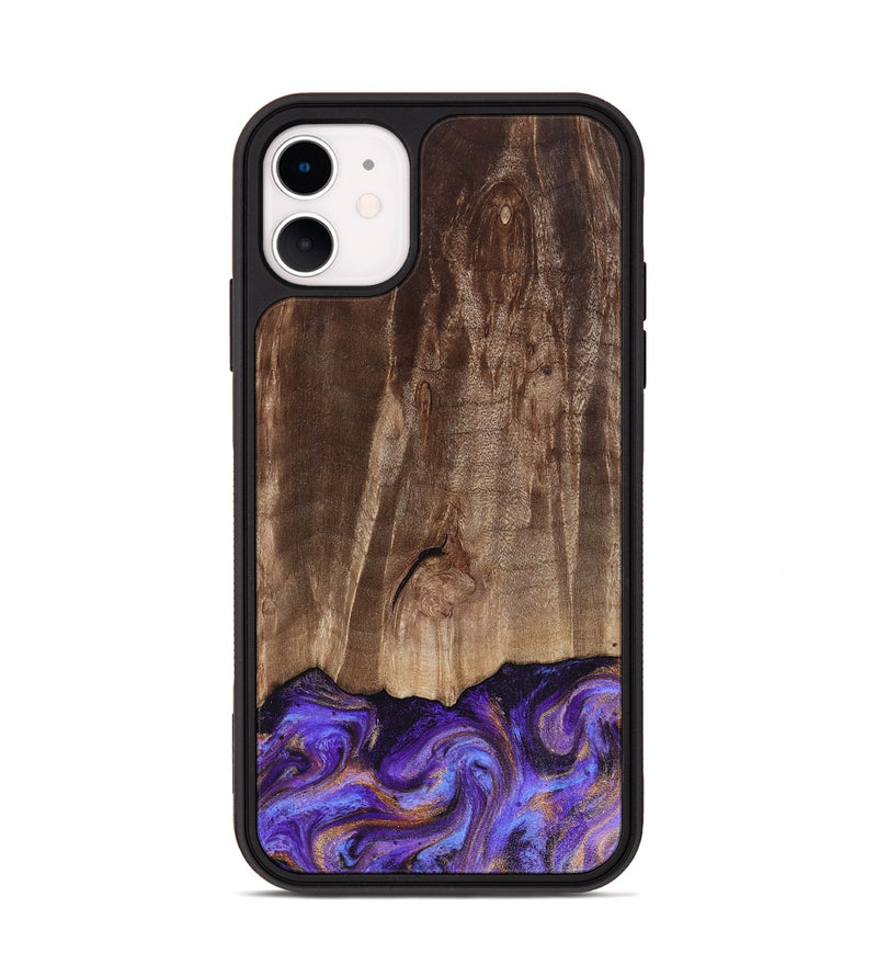 iPhone 11 Wood Phone Case - Allan (Purple, 816481)