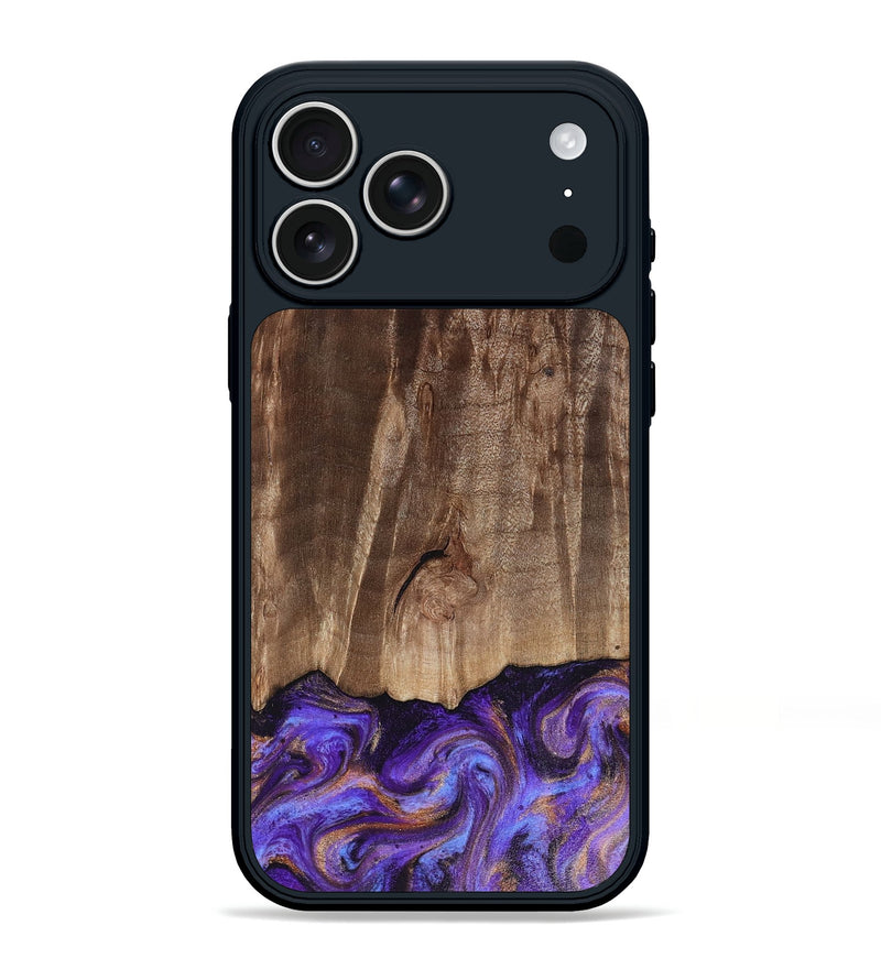 iPhone 17 Pro Max Wood Phone Case - Allan (Purple, 816481)