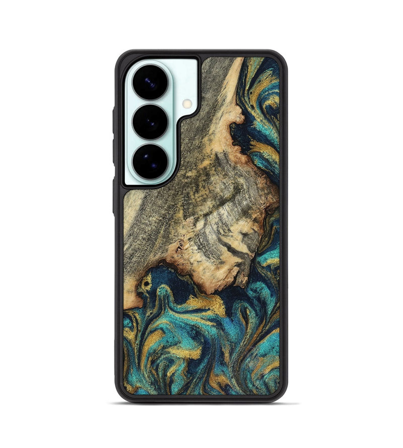 Galaxy S26 Wood Phone Case - Rollie (Teal & Gold, 816497)