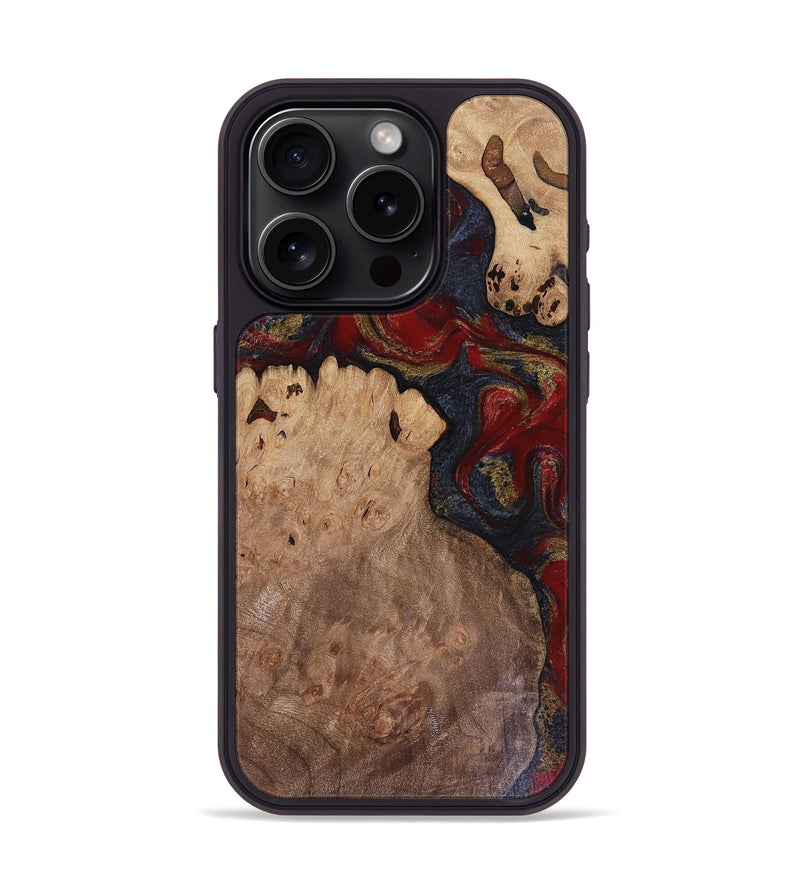 iPhone 15 Pro Wood Phone Case - Cortez (Red, 816506)