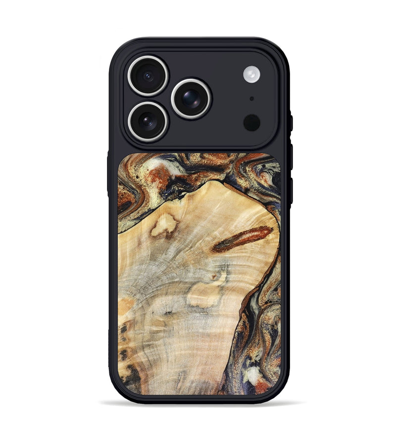 iPhone 17 Pro Wood Phone Case - Kira (Black & White, 816509)