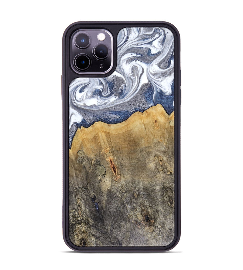 iPhone 11 Pro Max Wood Phone Case - Shante (Blue, 816522)