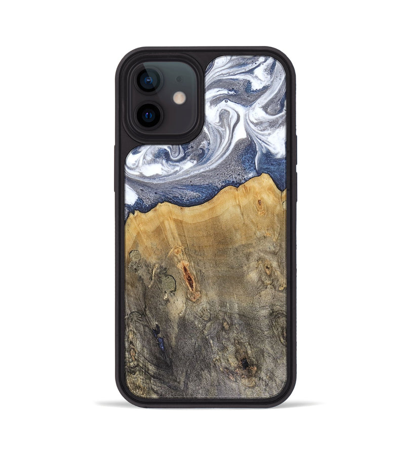 iPhone 12 Wood Phone Case - Shante (Blue, 816522)