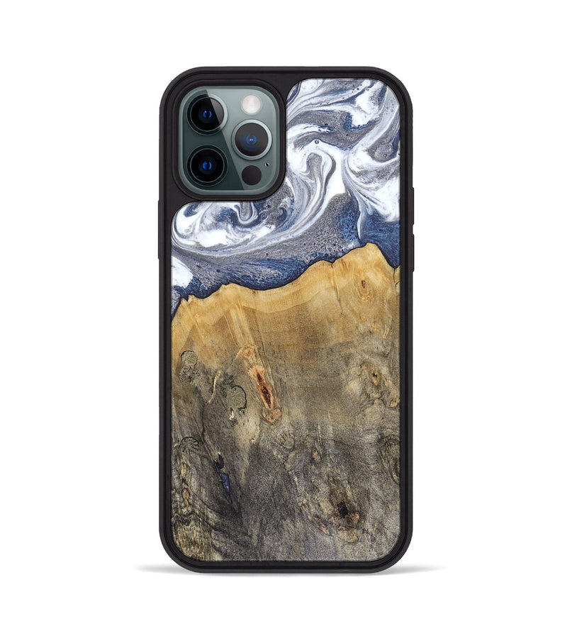 iPhone 12 Pro Wood Phone Case - Shante (Blue, 816522)