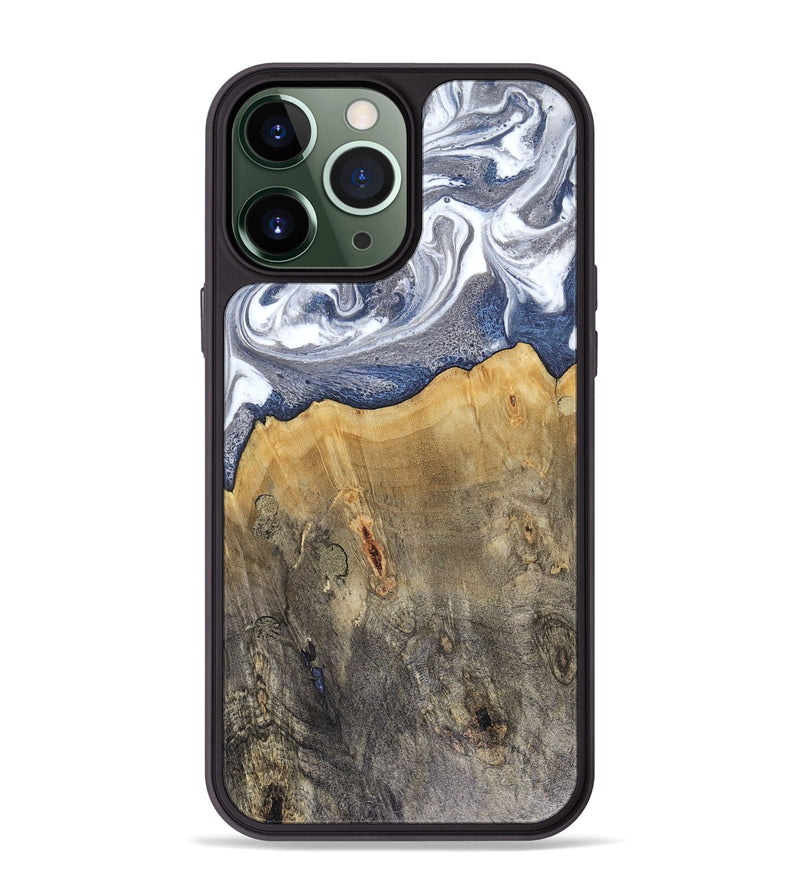 iPhone 13 Pro Max Wood Phone Case - Shante (Blue, 816522)