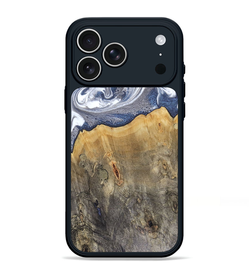iPhone 17 Pro Max Wood Phone Case - Shante (Blue, 816522)