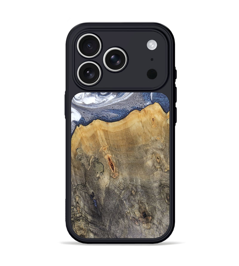 iPhone 17 Pro Wood Phone Case - Shante (Blue, 816522)