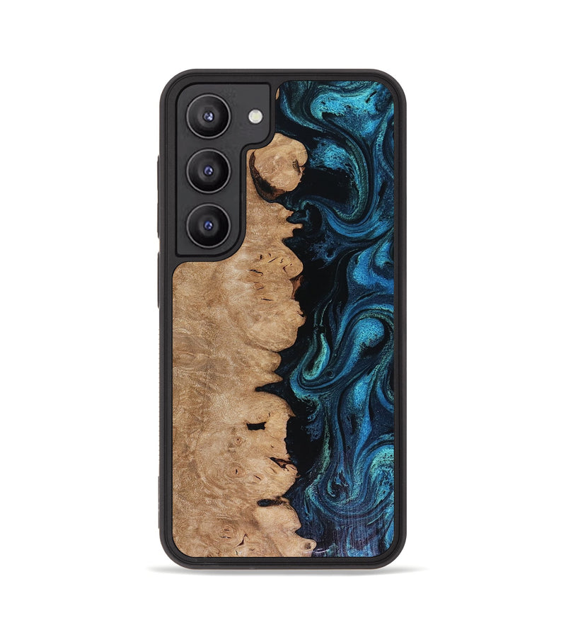 Galaxy S23 Wood Phone Case - Inga (Blue, 816524)