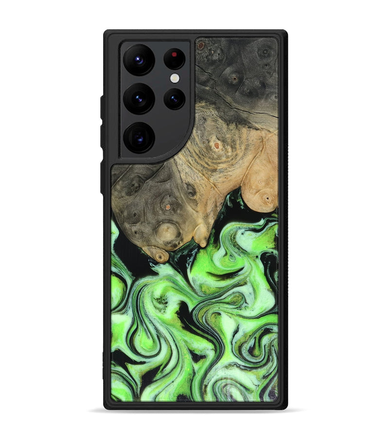 Galaxy S22 Ultra Wood Phone Case - Dash (Green, 816527)