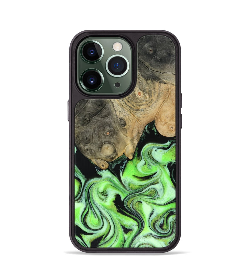 iPhone 13 Pro Wood Phone Case - Dash (Green, 816527)