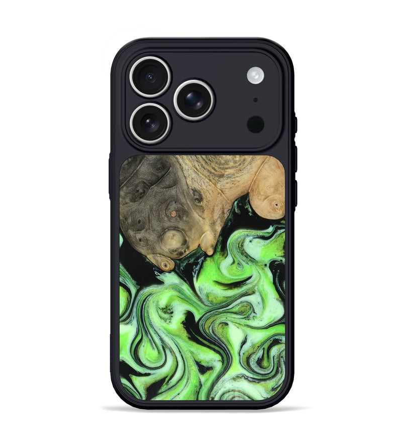 iPhone 17 Pro Wood Phone Case - Dash (Green, 816527)
