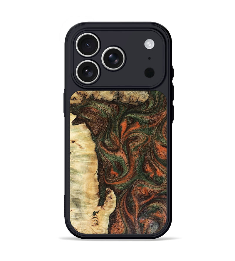 iPhone 17 Pro Wood Phone Case - Cher (Green, 816530)