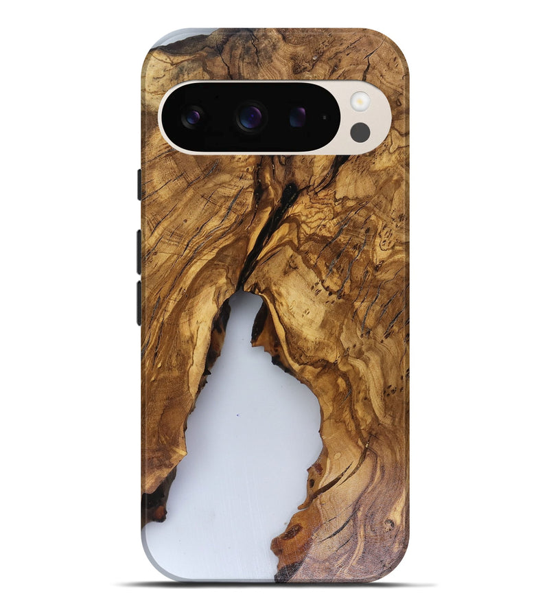 Pixel 9 Pro XL Wood Live Edge Phone Case - Clinton (Clear, 816556)