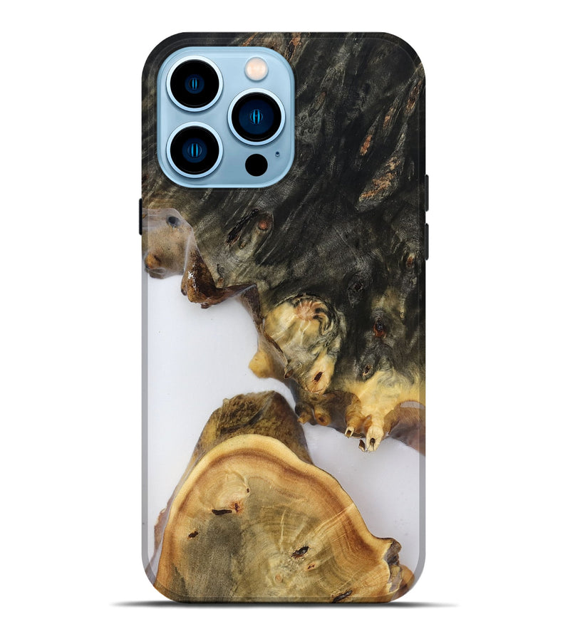 iPhone 14 Pro Max Wood Live Edge Phone Case - Renae (Clear, 816570)
