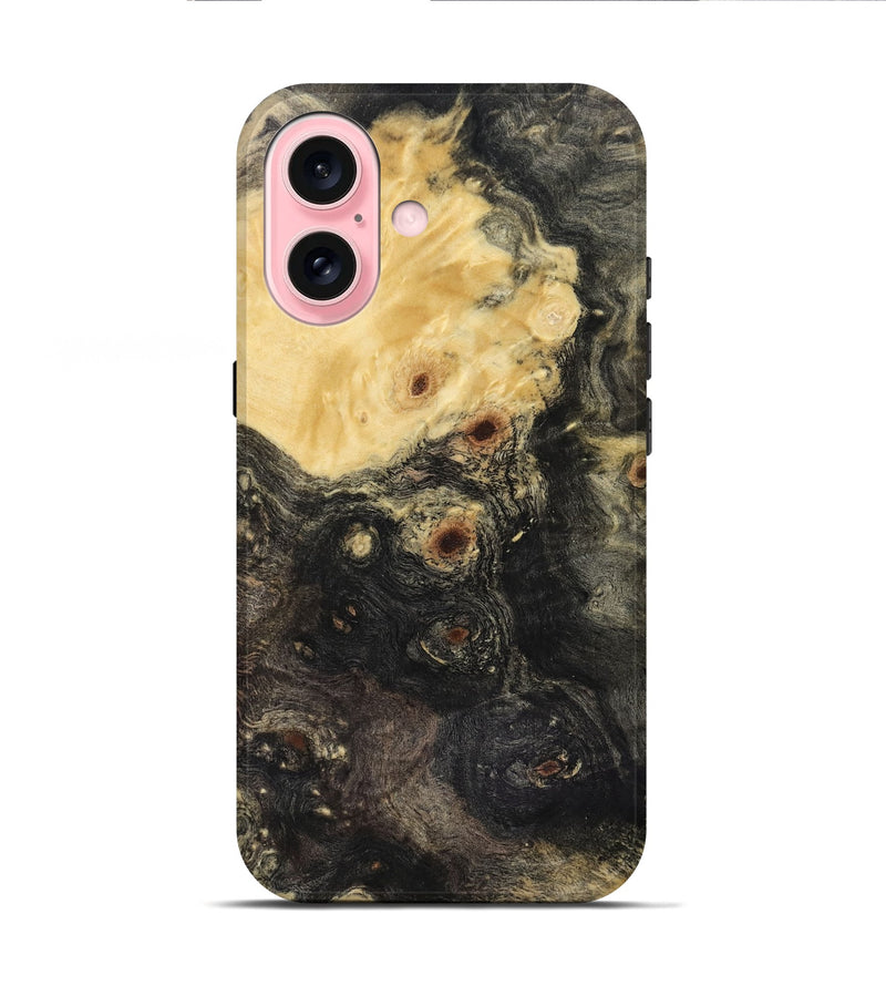 iPhone 16 Wood Live Edge Phone Case - Melvin (Wood Burl, 816580)