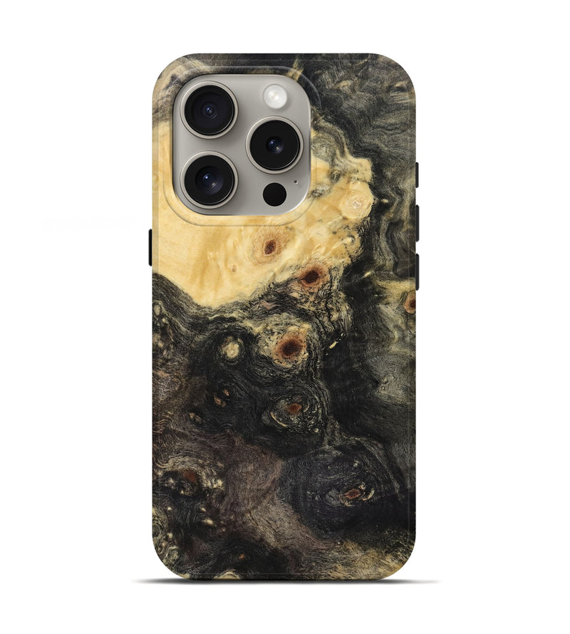 iPhone 16 Pro Wood Live Edge Phone Case - Melvin (Wood Burl, 816580)