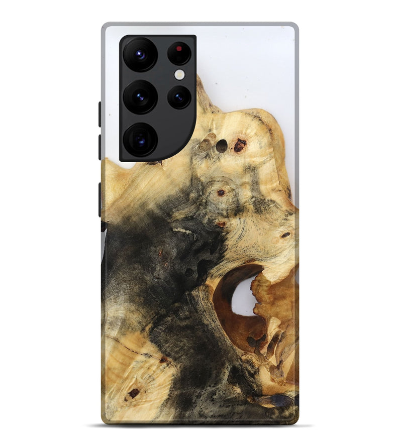 Galaxy S22 Ultra Wood Live Edge Phone Case - Isamar (Clear, 816582)