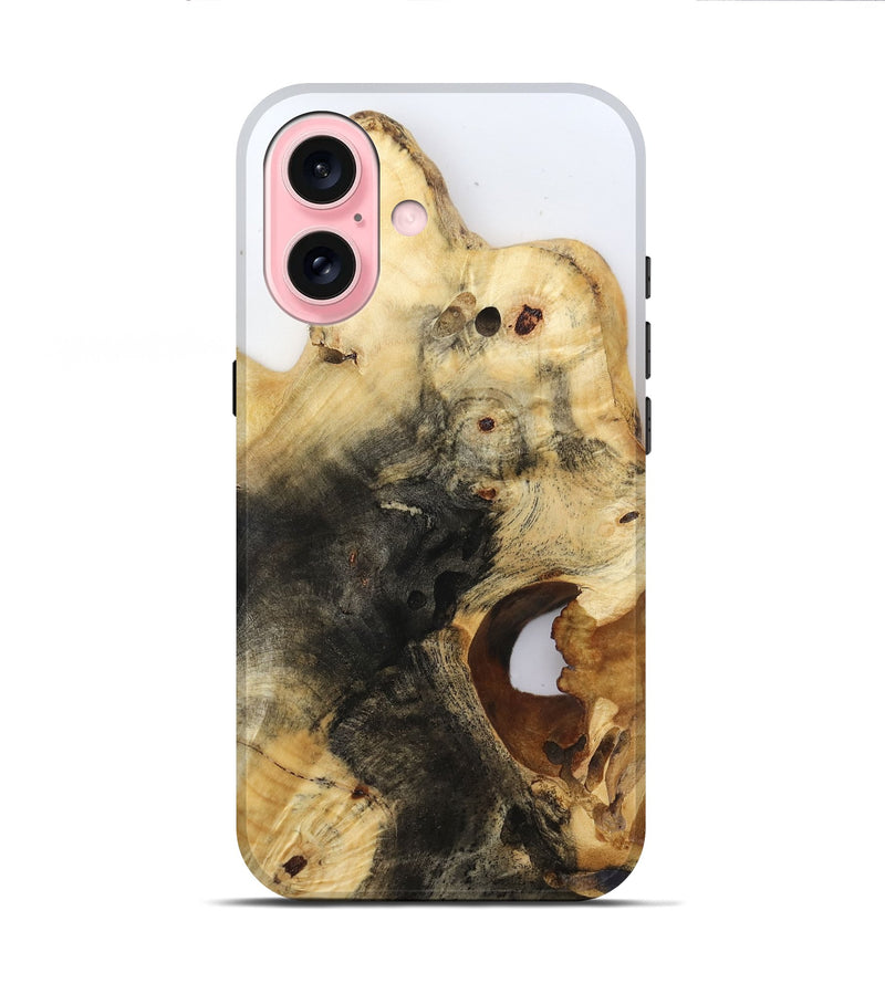 iPhone 16 Wood Live Edge Phone Case - Isamar (Clear, 816582)