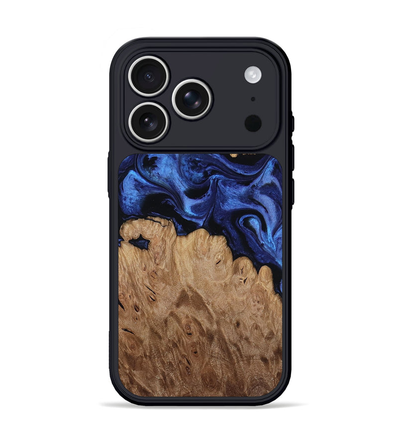 iPhone 17 Pro Wood Phone Case - Leesa (Blue, 816595)