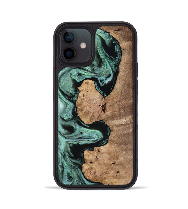 iPhone 12 Wood Phone Case - Dominik (Green, 816599)