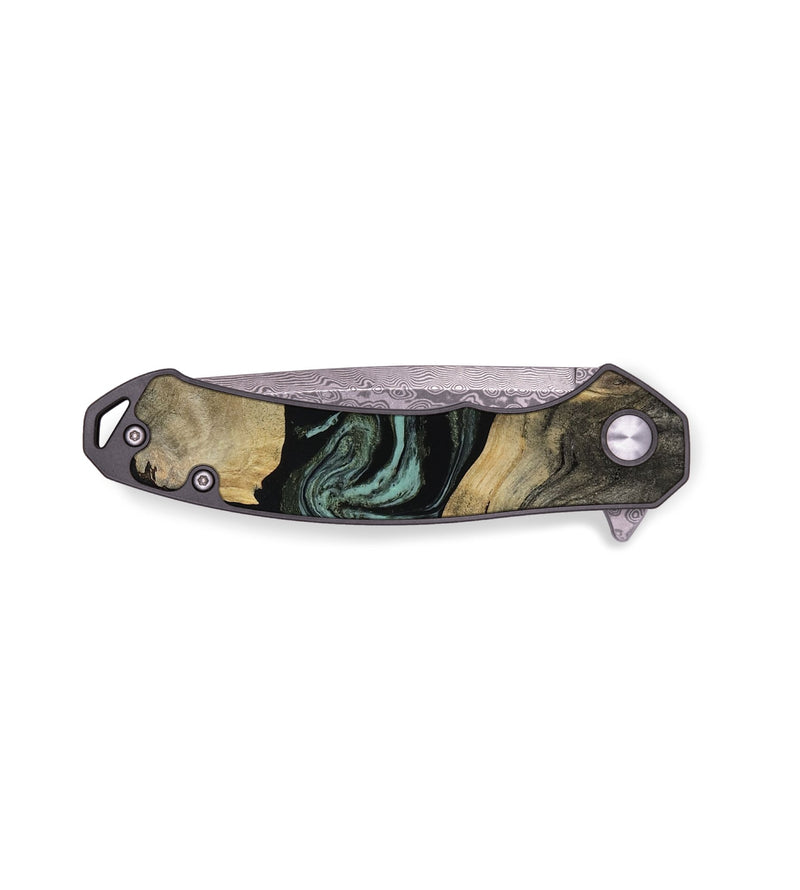 EDC Wood Pocket Knife - Pamala (Green, 816600)