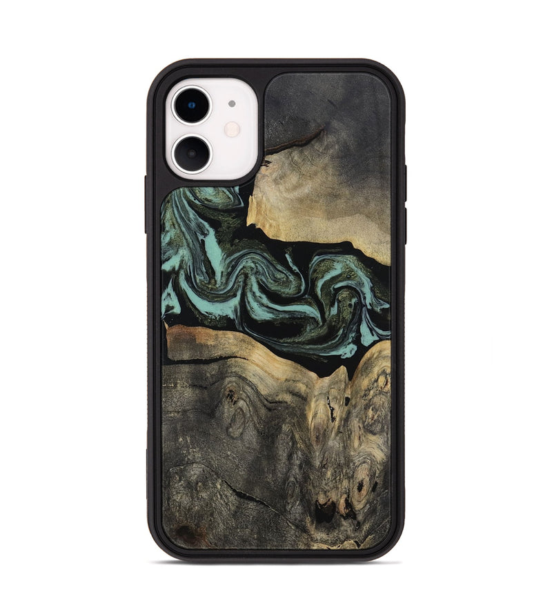 iPhone 11 Wood Phone Case - Pamala (Green, 816600)