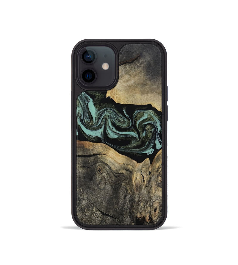 iPhone 12 mini Wood Phone Case - Pamala (Green, 816600)