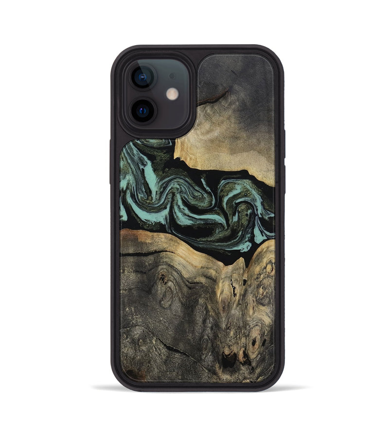 iPhone 12 Wood Phone Case - Pamala (Green, 816600)