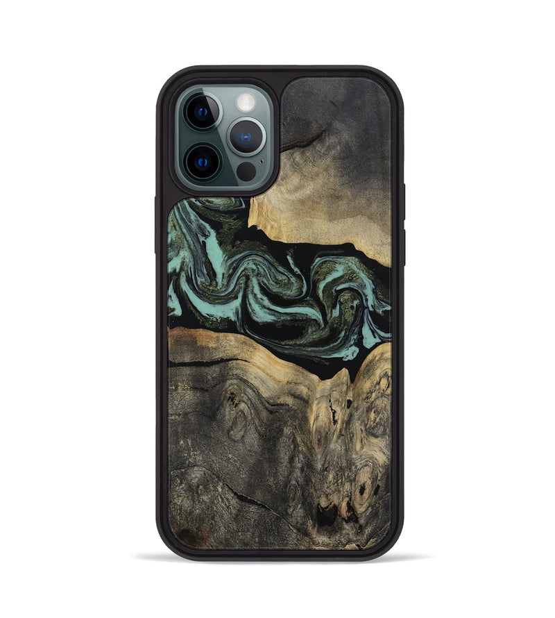 iPhone 12 Pro Wood Phone Case - Pamala (Green, 816600)