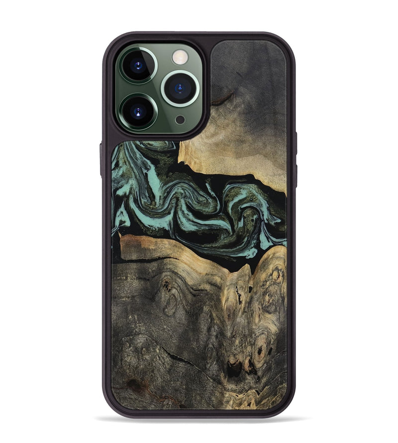 iPhone 13 Pro Max Wood Phone Case - Pamala (Green, 816600)