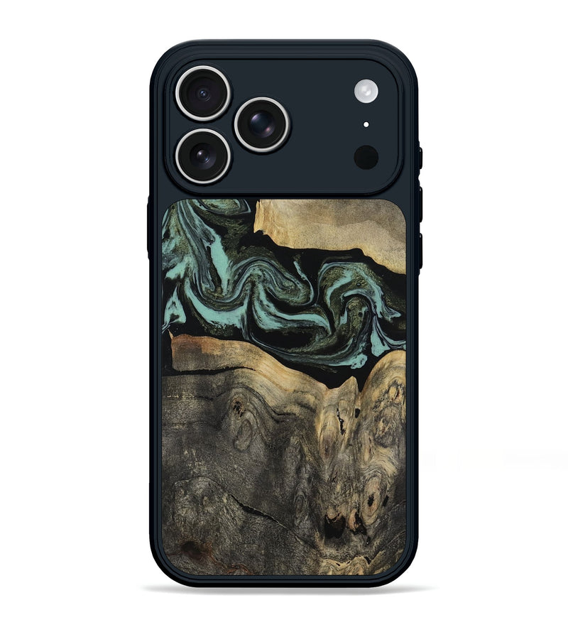 iPhone 17 Pro Max Wood Phone Case - Pamala (Green, 816600)