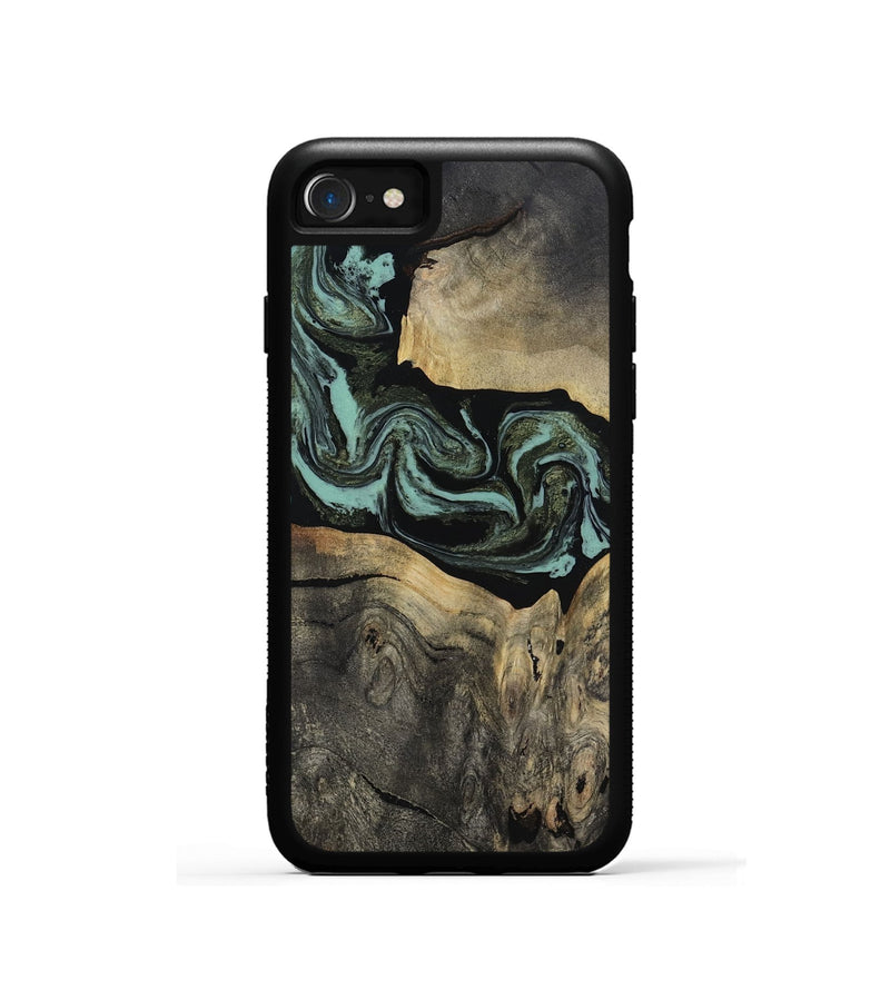 iPhone SE Wood Phone Case - Pamala (Green, 816600)