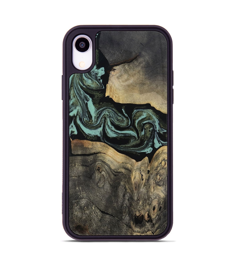 iPhone Xr Wood Phone Case - Pamala (Green, 816600)