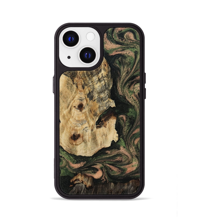 iPhone 13 Wood Phone Case - Reggie (Green, 816601)