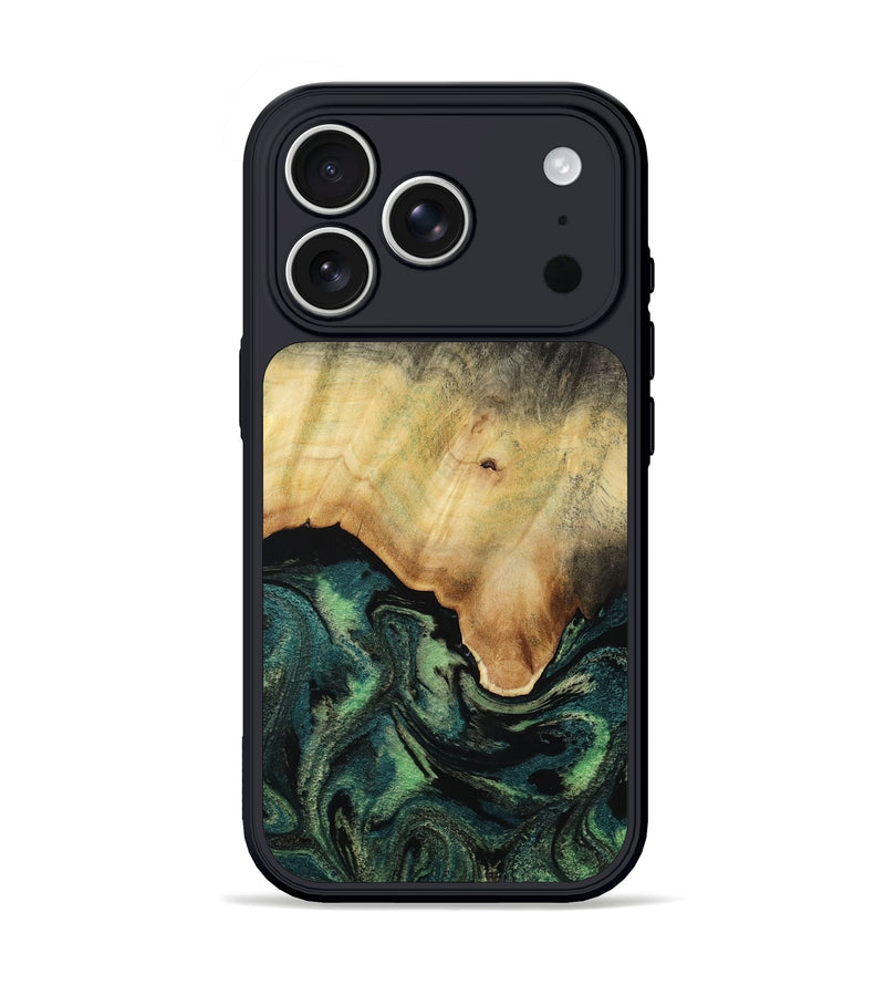 iPhone 17 Pro Wood Phone Case - Grace (Green, 816602)