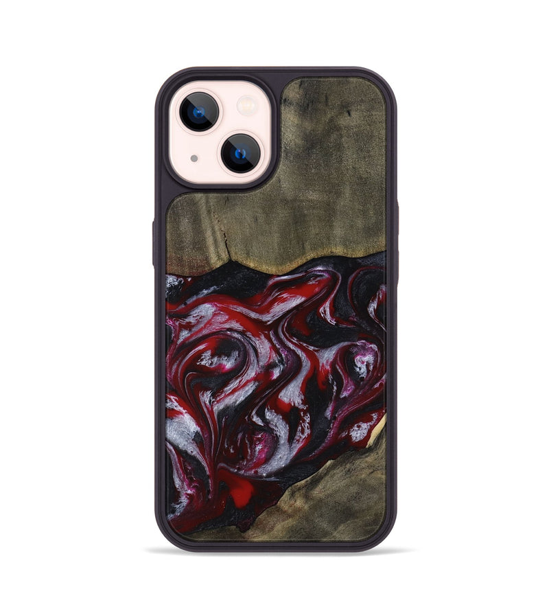 iPhone 14 Wood Phone Case - Royalty (Red, 816612)