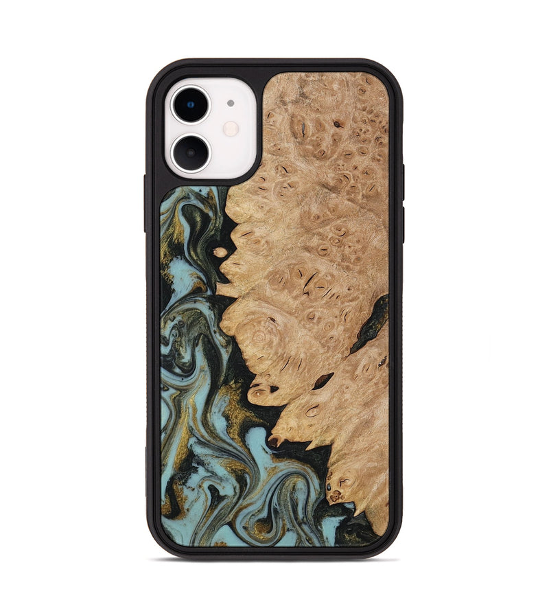 iPhone 11 Wood Phone Case - Calum (Green, 816640)