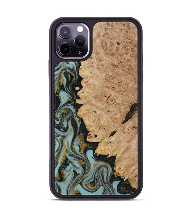 iPhone 11 Pro Max Wood Phone Case - Calum (Green, 816640)