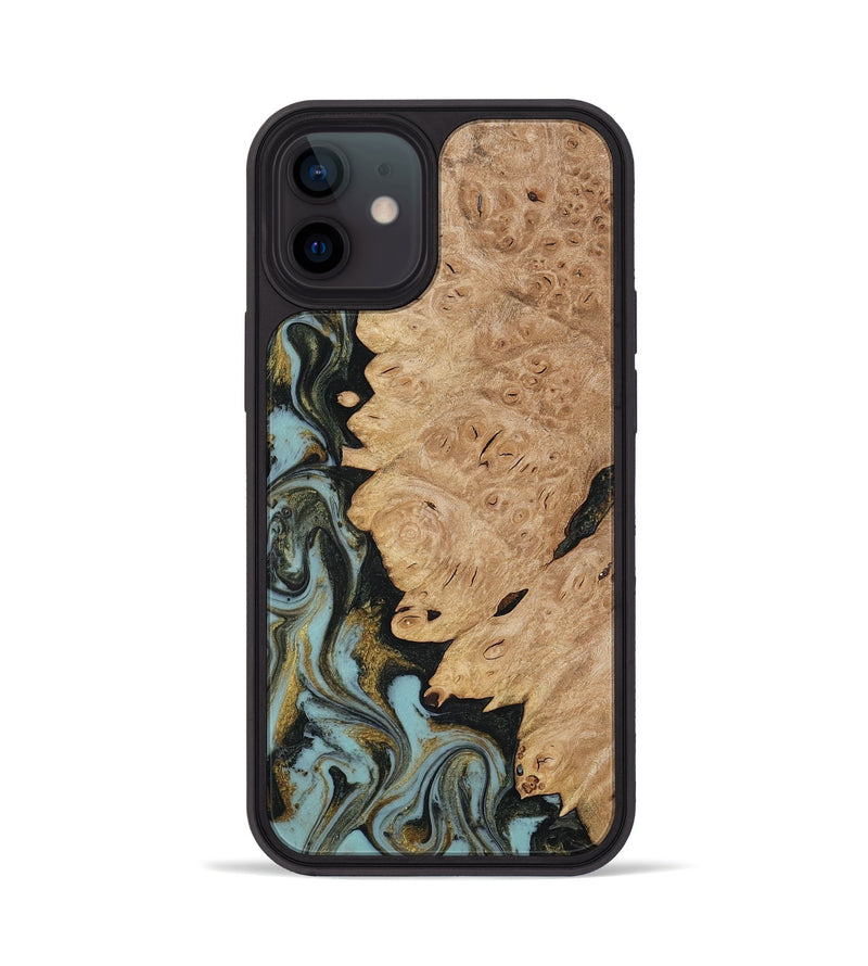 iPhone 12 Wood Phone Case - Calum (Green, 816640)