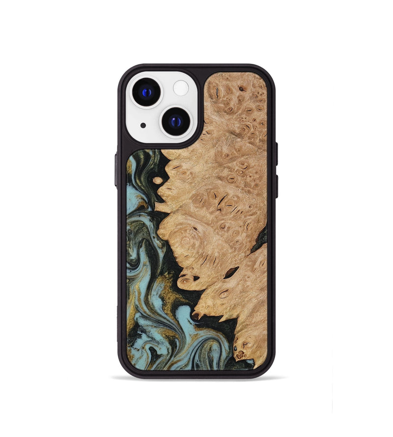 iPhone 13 mini Wood Phone Case - Calum (Green, 816640)