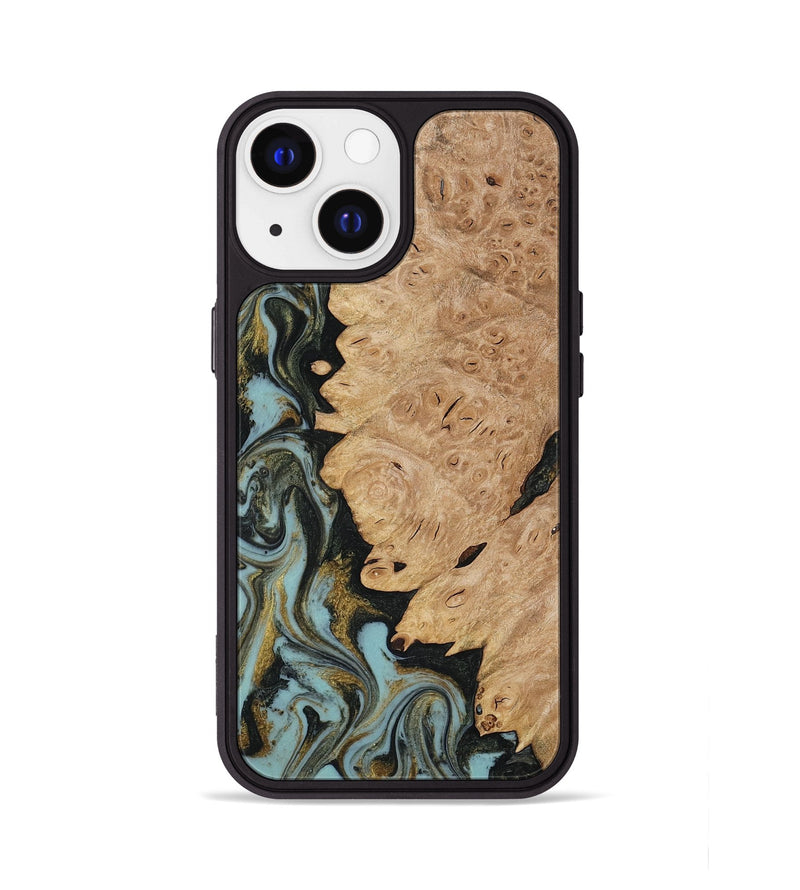 iPhone 13 Wood Phone Case - Calum (Green, 816640)