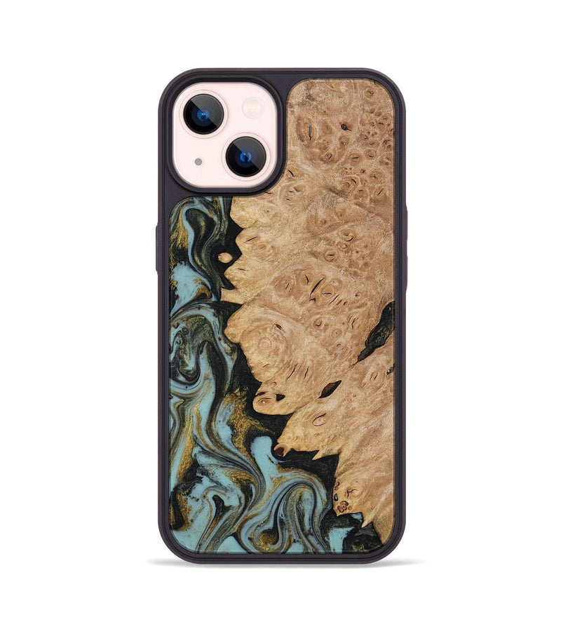 iPhone 14 Wood Phone Case - Calum (Green, 816640)