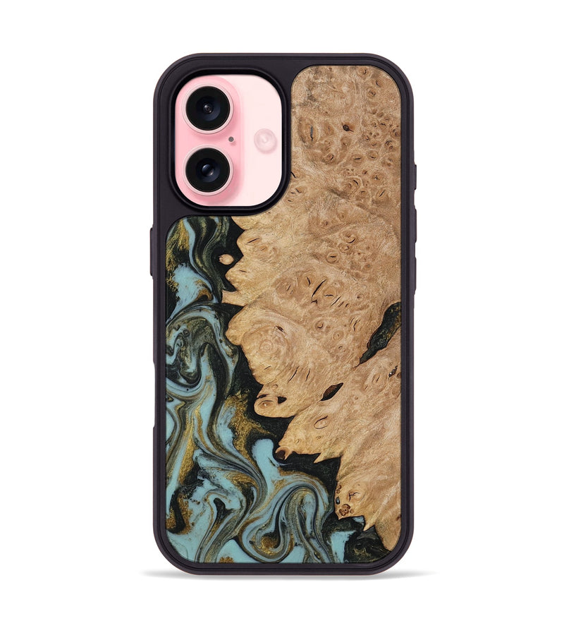 iPhone 16 Wood Phone Case - Calum (Green, 816640)