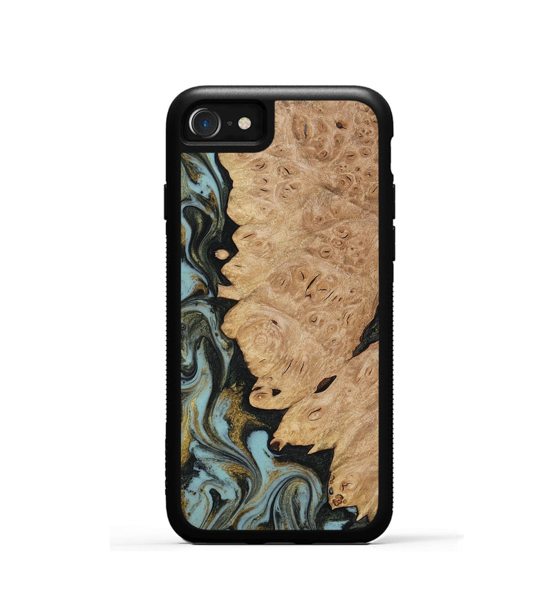 iPhone SE Wood Phone Case - Calum (Green, 816640)